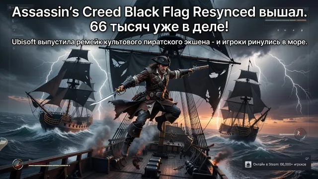 Assassin's Creed Black Flag Resynced вышел. 66 тысяч уже в деле!